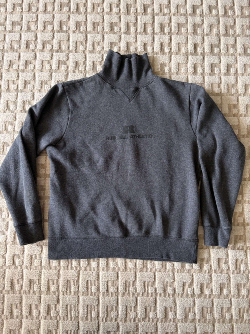 Russell Athletic Dark Charcoal Turtleneck Sweatshirt